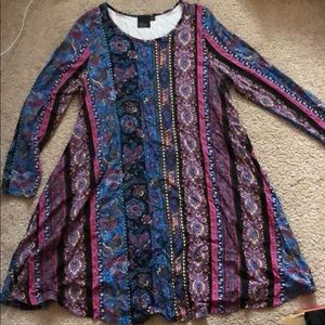 ASOS Curve summer patterned swing dress